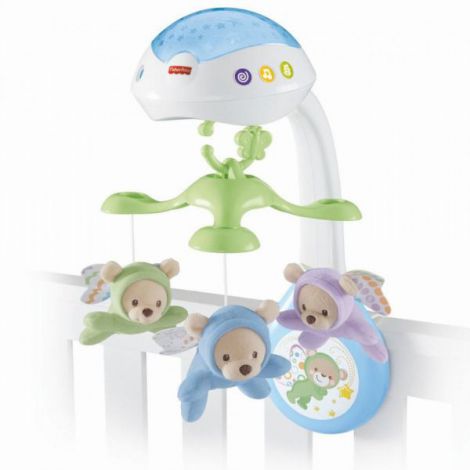 Carusel cu suport mobil pentru patut Noaptea Instelata, FisherPrice CDN41 - imagine 10